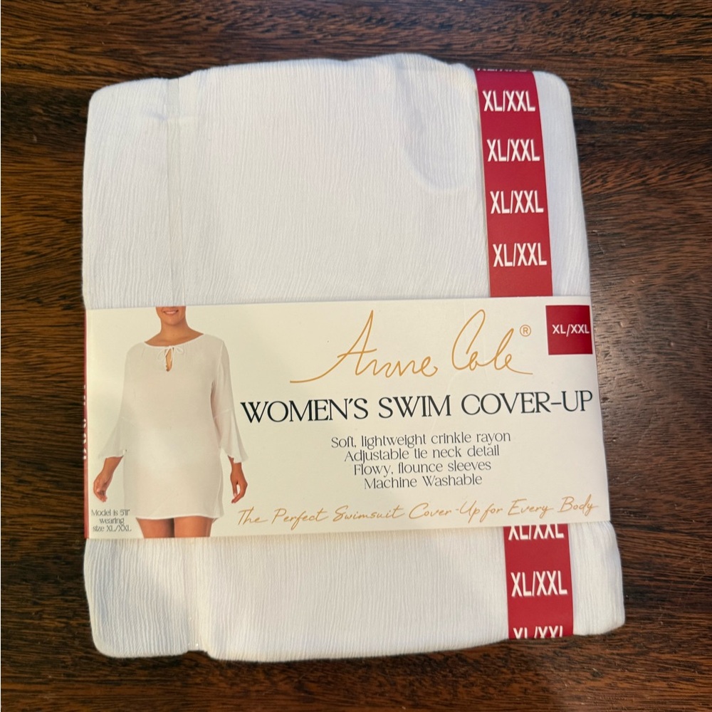 Anne Cole Women's Chic White Swim Cover-Up